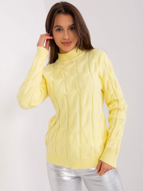 Sweter-AT-SW-2235.00P-jasny żółty