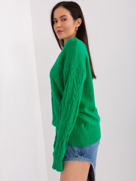 Sweter-AT-SW-2340.22-zielony