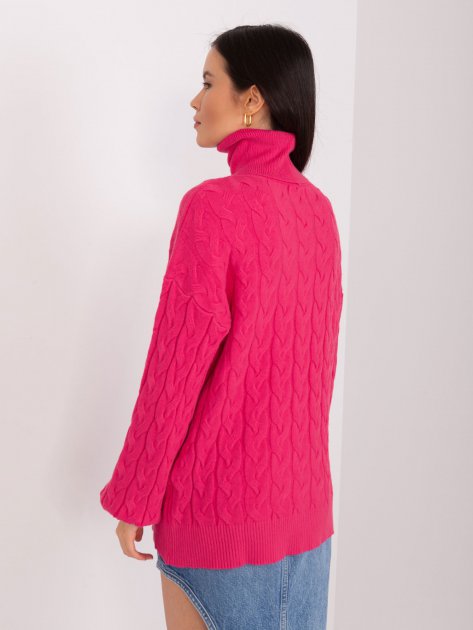 Sweter-AT-SW-2348.93-fuksjowy