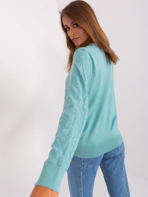 Sweter-AT-SW-2231.99P-mietowy