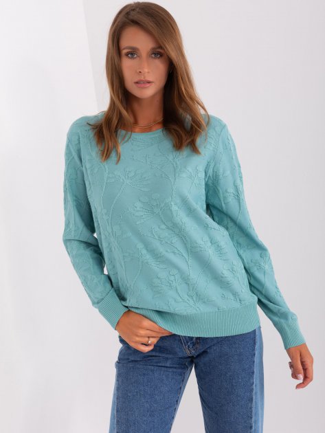 Sweter-AT-SW-2231.99P-mietowy