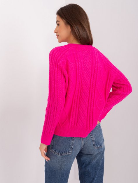 Sweter-AT-SW-2346-2.99P-fuksjowy