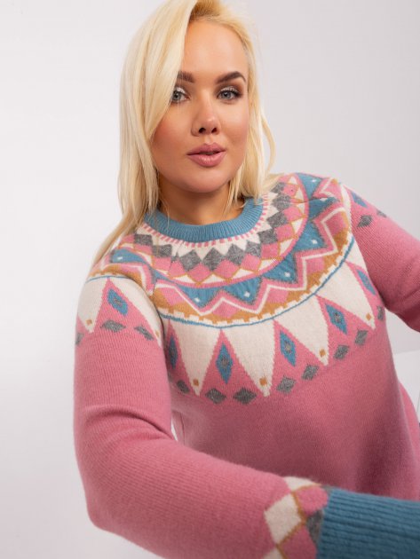 Sweter-PM-SW-PM837.31X-ciemny różowy