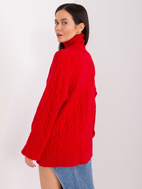 Sweter-AT-SW-2348.95-czerwony