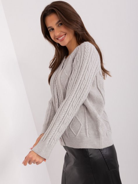 Sweter-AT-SW-2346-2.99P-szary