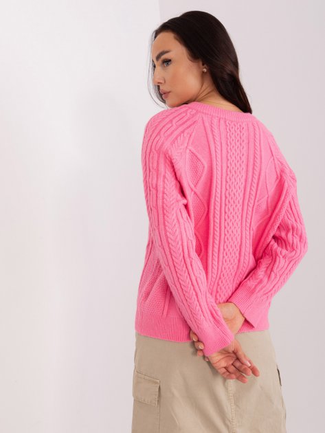 Sweter-AT-SW-2346-2.99P-różowy