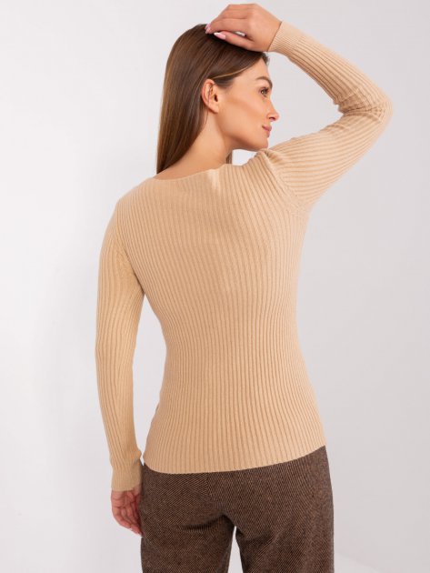 Sweter-PM-SW-WJ92927A.31-camelowy