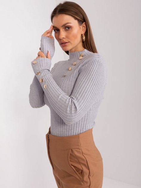 Sweter-PM-SW-PM-3217.08-szary