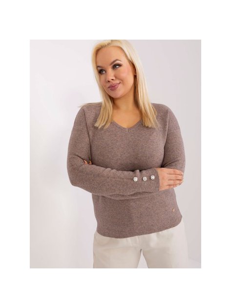 Sweter-PM-SW-PM1020.12P-ciemny bezowy