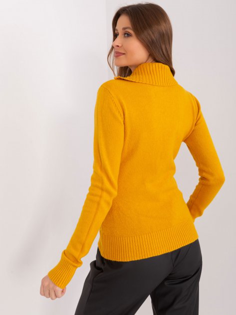 Sweter-PM-SW-R3634.99-ciemny żółty