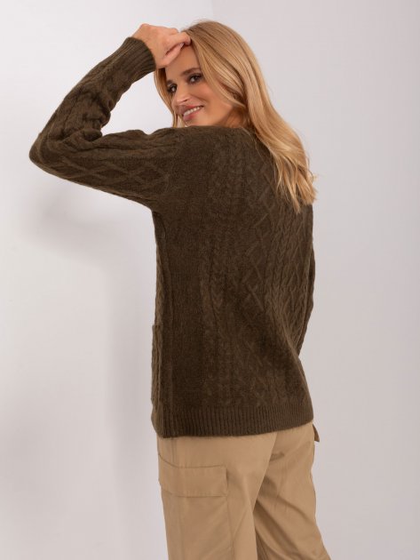 Sweter-AT-SW-2358.31-khaki