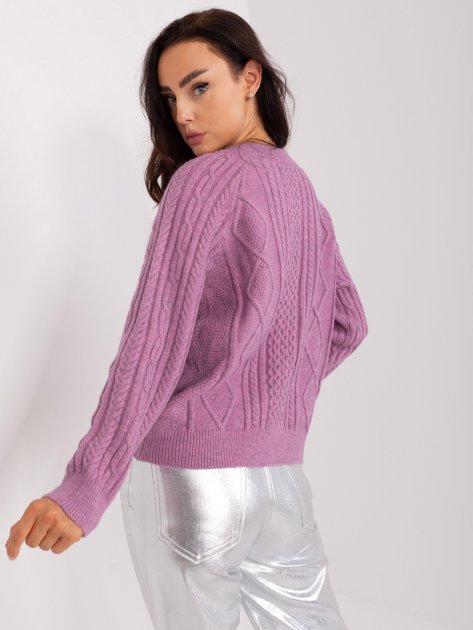 Sweter-AT-SW-2346-2.99P-fioletowy