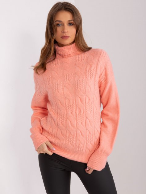 Sweter-AT-SW-23401.97P-brzoskwiniowy