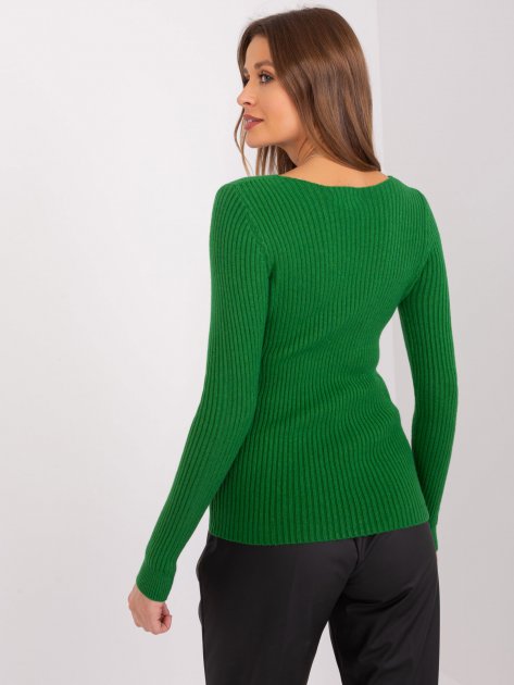 Sweter-PM-SW-WJ92927A.31-zielony