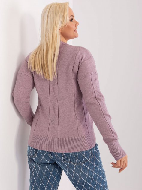 Sweter-PM-SW-PM688.64-fioletowy