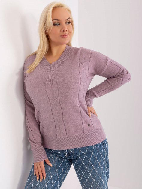 Sweter-PM-SW-PM688.64-fioletowy