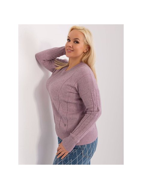 Sweter-PM-SW-PM688.64-fioletowy