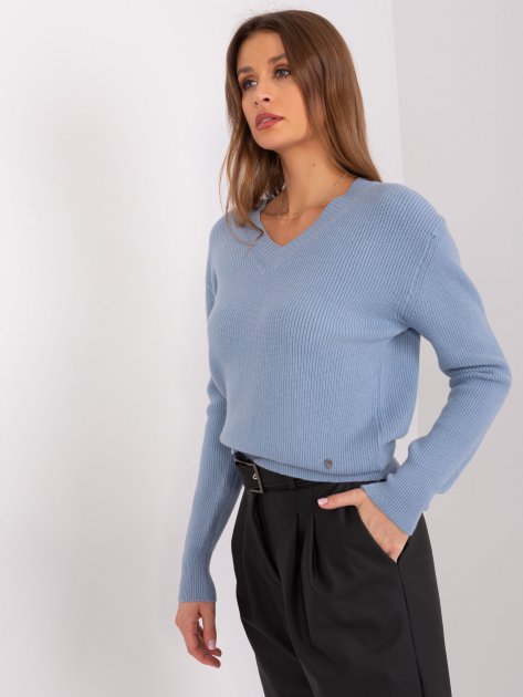 Sweter-PM-SW-PM895.40P-szaro-niebieski