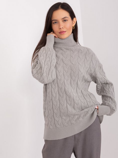 Sweter-AT-SW-2348.88-szary