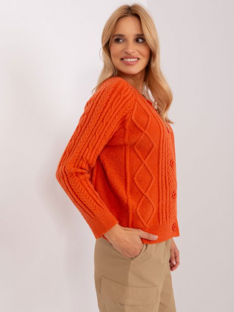 Sweter-AT-SW-2346-2.99P-pomarańczowy