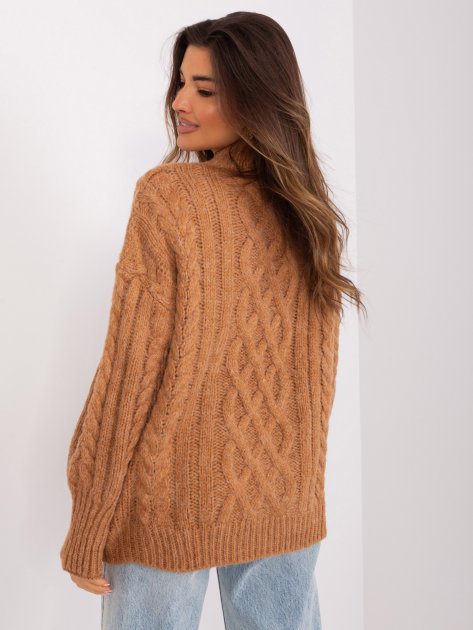 Sweter-AT-SW-2363-2.11P-camelowy