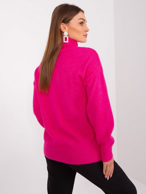 Sweter-AT-SW-23401.97P-fuksjowy