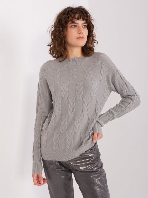 Sweter-AT-SW-2340.80-szary