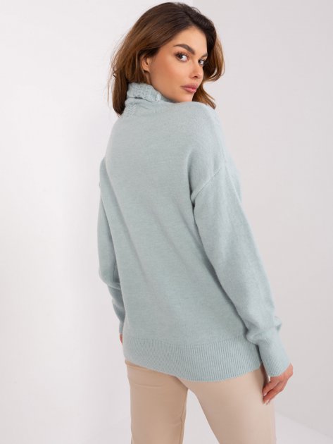 Sweter-AT-SW-23401.97P-mietowy