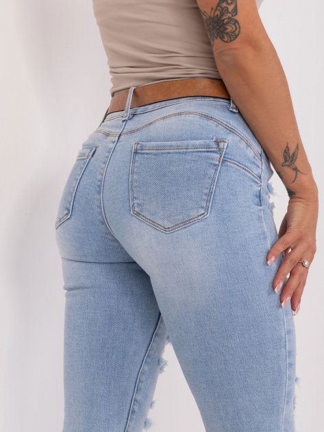 Spodnie jeans-PM-SP-S9958-5.37-jasny niebieski