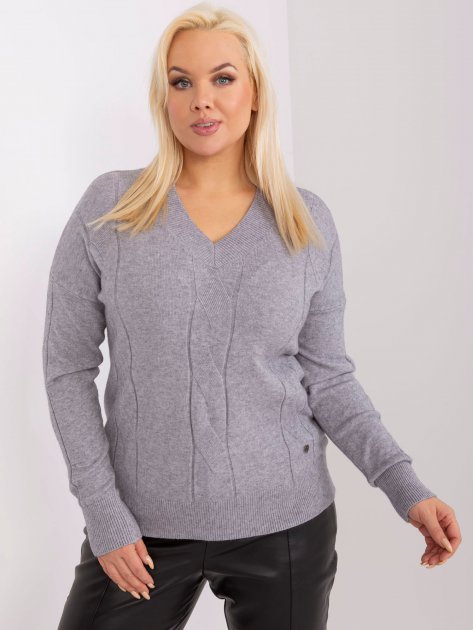 Sweter-PM-SW-PM688.64-szary