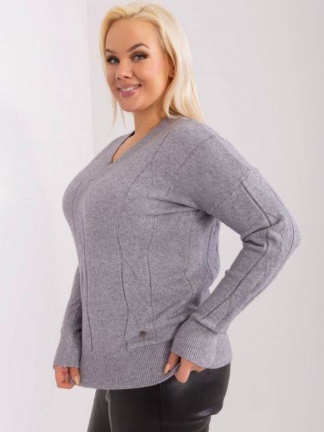 Sweter-PM-SW-PM688.64-szary