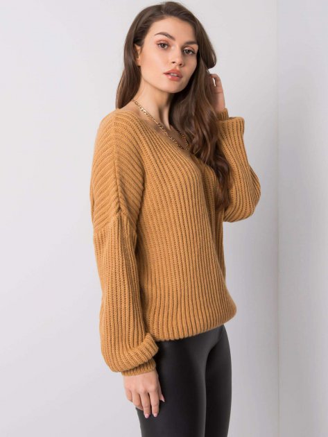 Sweter-TW-SW-BI-19710.11-camelowy