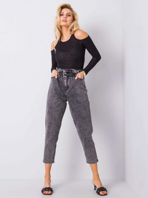 Spodnie jeans-NM-DE-SP-19005.93-ciemny szary