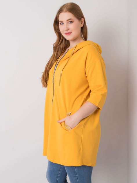 Bluza-RV-BL-6863.59P-ciemny żółty