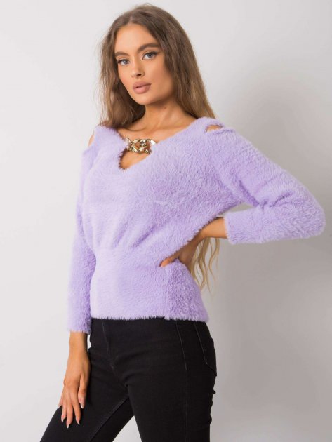 Sweter-LC-SW-7033.27X-jasny fioletowy