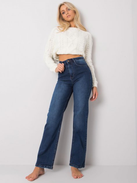 Spodnie jeans-MR-SP-351.72P-granatowy