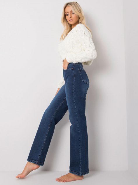 Spodnie jeans-MR-SP-351.72P-granatowy