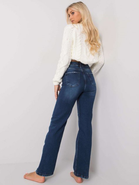 Spodnie jeans-MR-SP-351.72P-granatowy