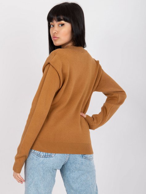 Sweter-EM-SW-KL2070.25P-camelowy