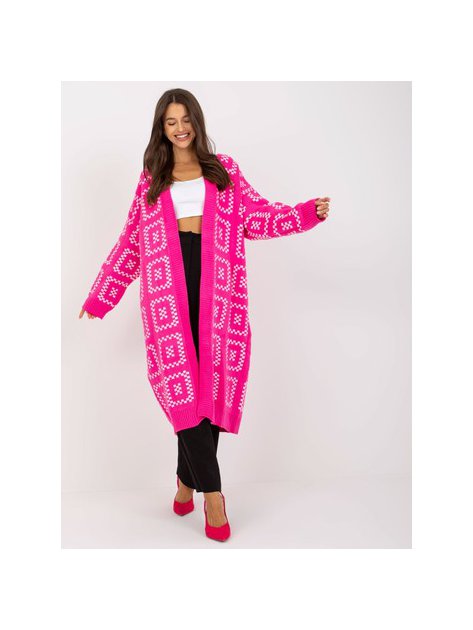 Sweter-LC-SW-0296.08P-fluo różowy