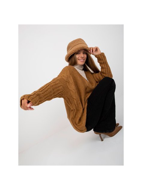 Sweter-TW-SW-BI-M903.33X-camelowy