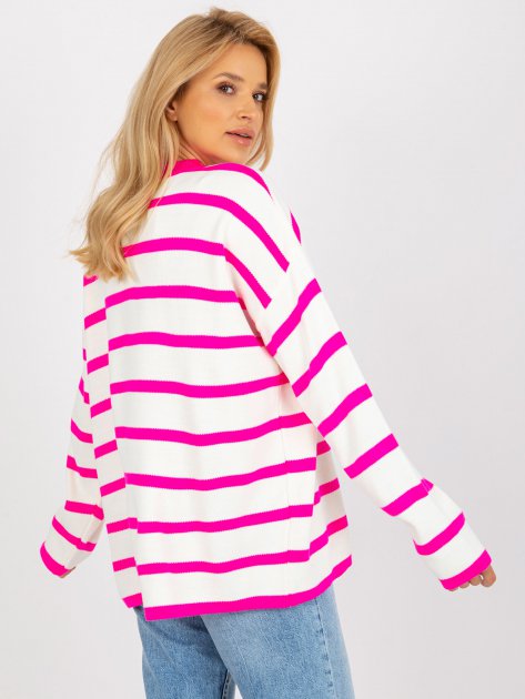 Sweter-LC-SW-2212.97P-fluo różowy