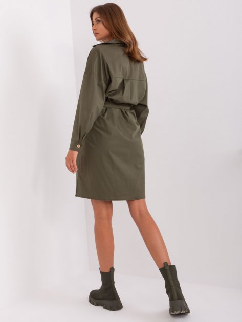 Sukienka-CHA-SK-9010.70-khaki