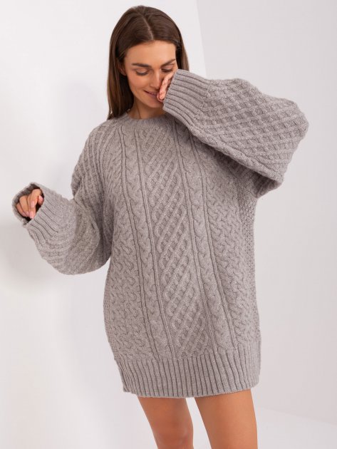 Sweter-AT-SW-2367-2.64P-szary