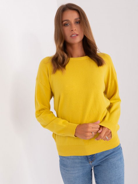 Sweter-AT-SW-2325.95P-żółty