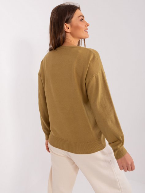 Sweter-AT-SW-2325.95P-oliwkowy