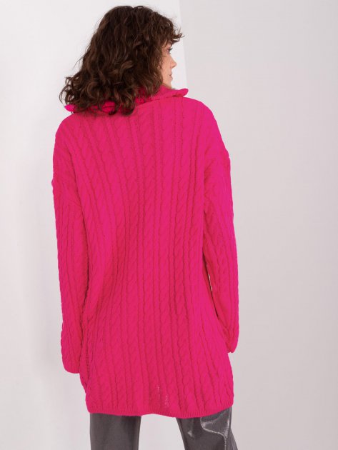 Sweter-BA-SW-0282.13P-fluo różowy