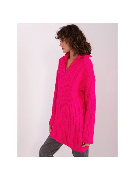 Sweter-BA-SW-0282.13P-fluo różowy