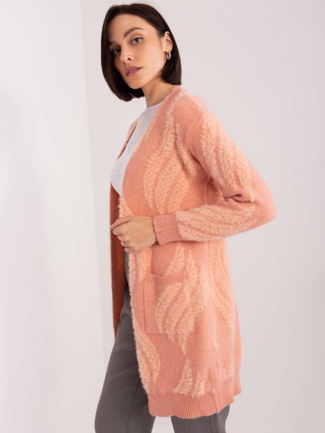 Sweter-AT-SW-234501.00P-ciemny różowy