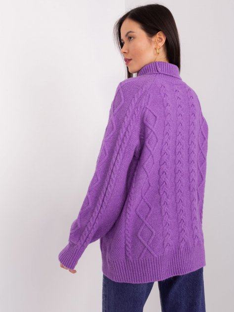 Sweter-AT-SW-2355-2.19P-fioletowy